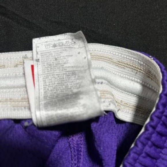 Men’s Basketball Shorts Purple And White Size XL With Draw String - Picture 5 of 8